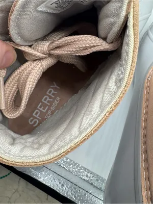 Sperry Waterproof Saltwater 2 Eye Duck Boots‎ pink silver size 8.5 rainboot thumbnail 6