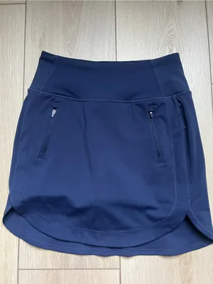 Athleta Fairway Golf Skort 18" Navy Blue Size XS Skirt with Shorts thumbnail 8