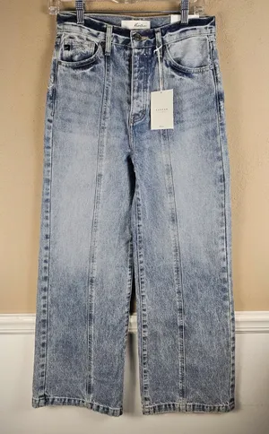 NWT KanCan Womens Vintage 90's Wide Leg Jeans‎ 3 25 thumbnail 1