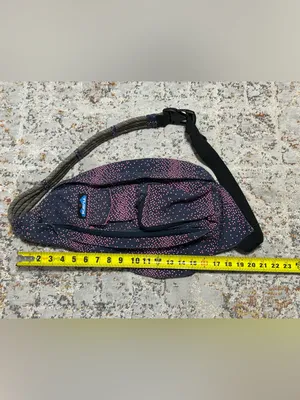Kavu rope sling large crossbody bag blue pink thumbnail 4