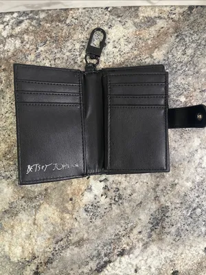 Betsey Johnson Luv Betsey Xoleah Black Card Case Wallet thumbnail 3