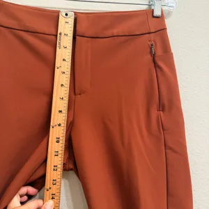 Athleta Stellar Skinny Trouser Size 6 Ancient Mahogany Zip Pockets Luxe Fabric thumbnail 10