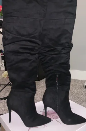 Jessica Simpson Black Boots thumbnail 1