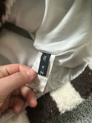 ZAFUL checkered Sherpa sweatshirt thumbnail 2