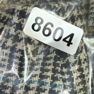 Reformation 100% Linen Wide Leg Plaid Pants‎ Black White Blue Size 2 High Rise thumbnail 9