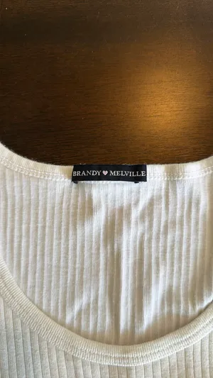 Brandy Melville White Crop Top thumbnail 2