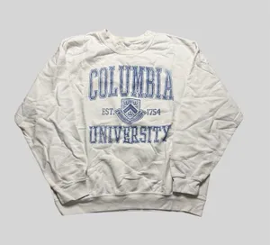 Columbia University Sweatshirt White Size L thumbnail 1