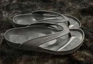 Birkenstock Honolulu EVA Thong Sandal black shoes 39 8.5 comfort thumbnail 1