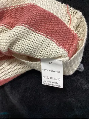 SHEIN Women's Flag-Print Crewneck Sweater in Red, White & Gray thumbnail 2