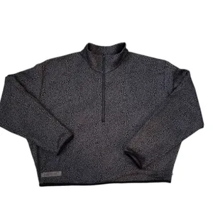 Lululemon Lab Double-Knit Jacquard Half Zip Sweatshirt Crop Jacket Size 10 thumbnail 12