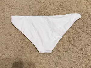 White swimsuit bottoms thumbnail 2