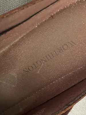 Worthington 8M Women’s Brown Leather Shoes Buckle Low Heels Slip On EUC thumbnail 6