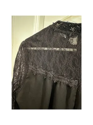 Panitti Black Lace Blouse XL thumbnail 8