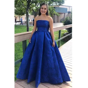 Rachel Allan Royal Blue Prom Dress thumbnail 1