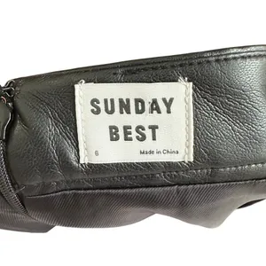 Aritzia Sunday Best Olive Faux Leather Mini Skirt 79473 Black Size‎ 6 Pleaded thumbnail 5