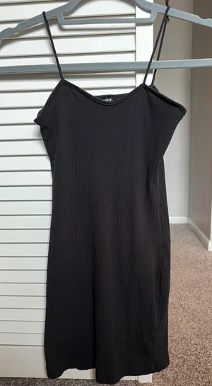 Black Mini Dress Shein thumbnail 1