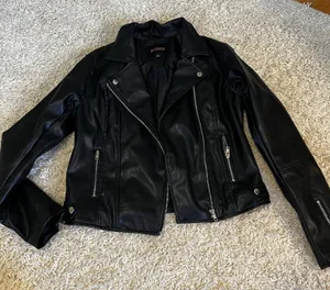 Ambiance Apparel Black Leather Jacket Size Medium thumbnail 1