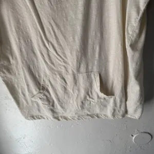 Ruff Hewn Shirt Womens Large White‎ Short Sleeve Button V Neck Pocket Casual Top thumbnail 3