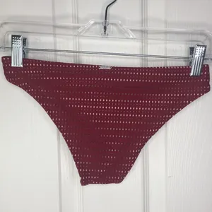 Abercrombie & Fitch Maroon Bikini Bottom Sz XS Summer Beach thumbnail 6
