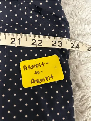 Lauren Ralph Lauren Navy and White Polka Dot Capri Pajama Set thumbnail 5
