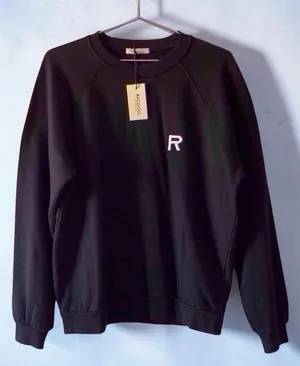 RAGDOLL LA NWT Black Crewneck Sweatshirt | 100% Cotton | Size L thumbnail 1