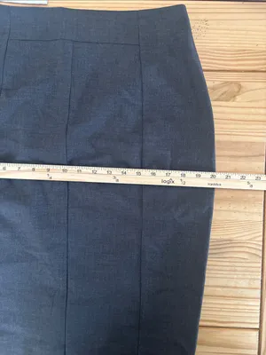 Worthington Pencil Skirt Size 10 Charcoal Gray Professional Lined‎ Back Vent thumbnail 6