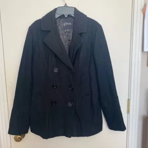 Guess medium black pea coat  with side pockets thumbnail 7
