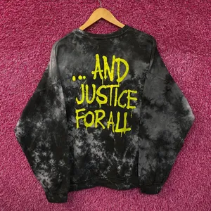 Metallica And Justice For All Tie Dye Oversized Crewneck Sweater S/M thumbnail 3