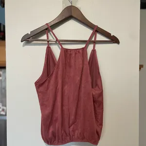 Charlotte Russe Dusty Rose Suede Wrap Tank thumbnail 2