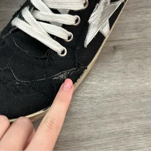 Golden Goose Mid Star Black High Top Skater Sneakers Streetwear Italian Size 37 thumbnail 10