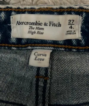 Abercrombie Curve Love Dark Wash Jeans thumbnail 4