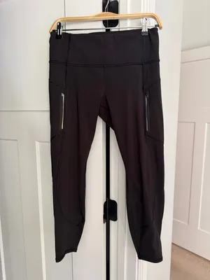 Athleta black Rainer tight stretch high‎ rise leggings workout thumbnail 3
