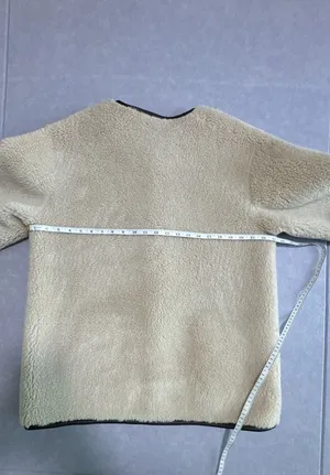 Dunst Collarless Buckled Shearling Jacket Size M thumbnail 6
