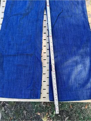 J. Crew Women's City Fit Wide-Leg Jeans in Deep Indigo Blue Cotton Size 4 thumbnail 5