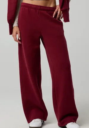 Aerie Cloud Fleece Trouser | Deep Cherry thumbnail 1