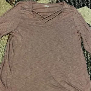 Lane Bryant Long Sleeve Pink Top thumbnail 2