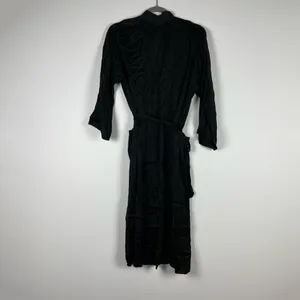 Wilfred Aritzia Durante Duster Satin Half Sleeve Belted Wrap Jacket Cardigan XXS thumbnail 4