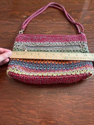 The Sak Colorful Rainbow Woven Crochet Bag thumbnail 10