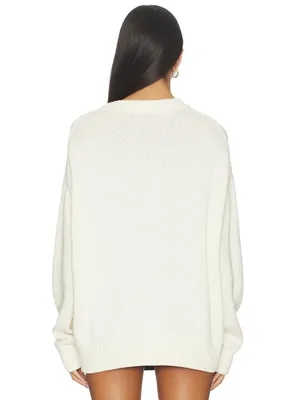 Polo Ralph Lauren Cotton Bear Long Sleeve Crew Neck Pullover in Ivory Large Wome thumbnail 2