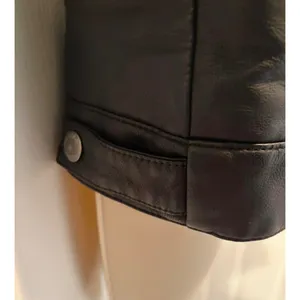 Levis Womens Sherpa Lined Faux Leather Trucker Jacket Black S Removable Collar thumbnail 12