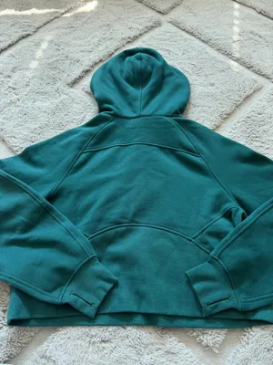 Lululemon Scuba Half-Zip Hoodie M/L Storm Teal Oversized Green thumbnail 2
