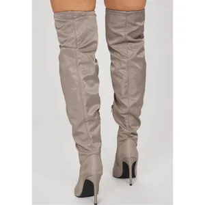Mata Shoes NIB‎ Cold Hearted Taupe Over The Knee Boots - Size 8.5 ***Item: B13 thumbnail 4