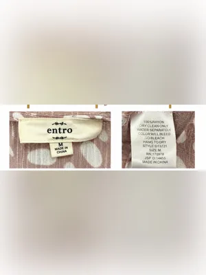 entro Medium Mauve Ivory Animal Print Babydoll Tiered Flowy Mini Dress thumbnail 4