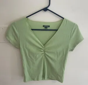 Wild Fable Green V Neck Top thumbnail 1