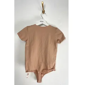 SKIMS Essential T-Shirt Thong Bodysuit in Sandstone Large/X-Large thumbnail 6