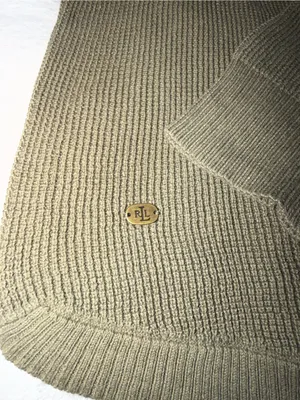 Lauren Ralph Lauren Olive Hooded Knit Pullover thumbnail 2