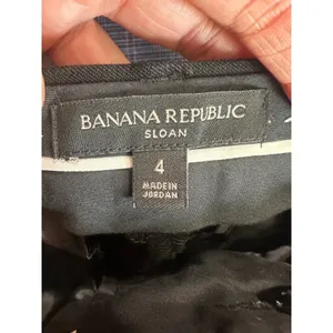Banana Republic Sloan Skinny Fit Black Dress Pants Womens Size 4‎ Mid Rise Slim thumbnail 4