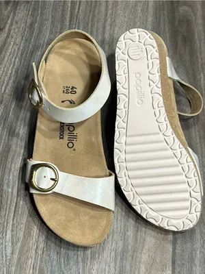 Birkenstock Papillio Cream Ankle-Strap Wedge Sandals thumbnail 9