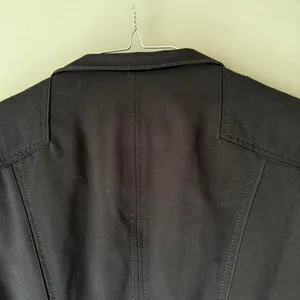 White House Black Market Office Siren Academia Peplum Button‎ Up Blazer 6 Black thumbnail 9