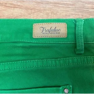 NEW Zara Denim Skinny Jeans Green Size 2 Mid Rise Slim thumbnail 8